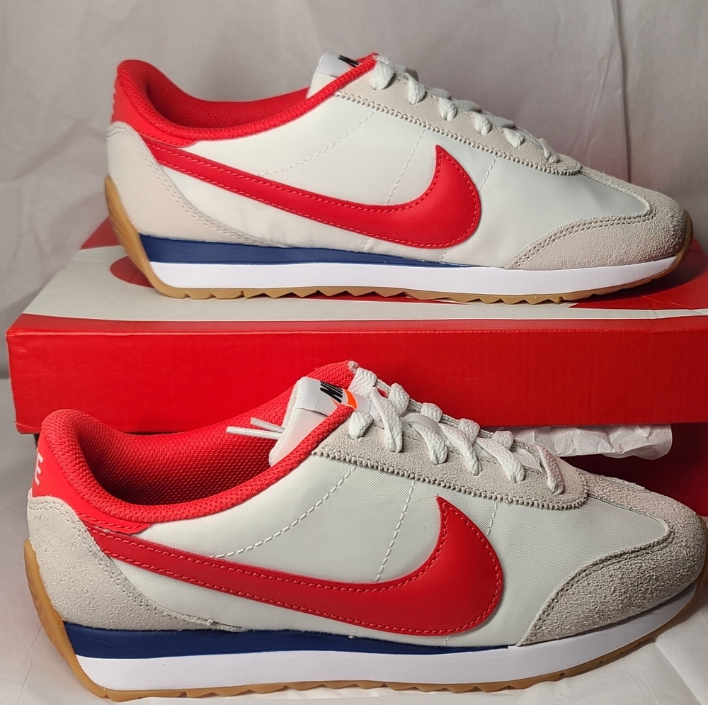 Nike Pacific Women’s Shoes, White/Blue/Red Vintage Running Style 7 New